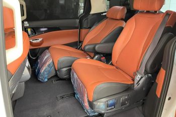 Luxco Travels - Spacious Interior of Kia Carnival Luxury 7-Seater from Hanoi to Halong Bay