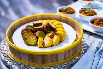 Vegetarian Dish on Diamond Daily Cruise Ha Long Bay