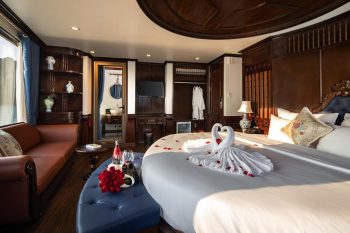 Luxurious cabin on La Casta Regal Cruise in Ha Long Bay