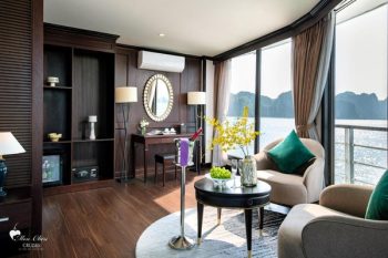 Luxury cabin on Mon Cheri Cruise in Halong Bay