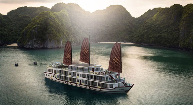 Orchid Trendy Cruise 2 Days 1 Night - Luxury cruise on Ha Long Bay with exciting activities and premium cabins. Experience 5-star travel in Vietnam