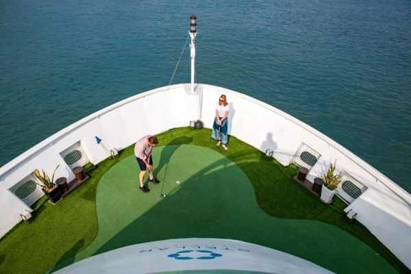 Orchid Trendy Cruise Vietnam LuxcoTravels luxury cruise Halong Bay scenic beauty