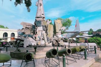 Vietnam Military History Museum in Hanoi, showcasing Vietnam's military heritage and historical artifacts.
