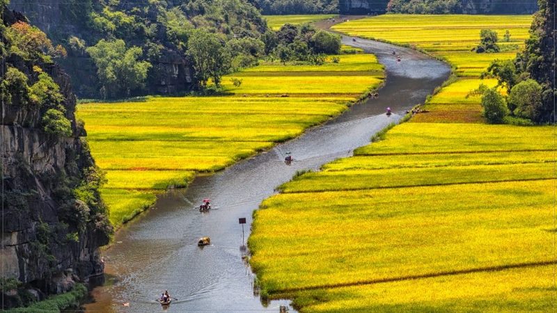Hoa Lu Tam Coc Day Tour from Hanoi Vietnam LuxcoTravels historical sites scenic boat ride karst landscape cultural experience