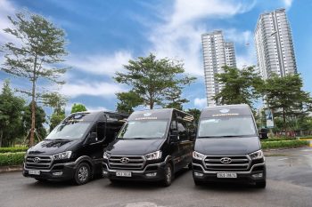 Luxurious Limousine van 10 seats interior with leather seats and modern amenities on the Sapa King Limousine company from Hanoi to Sapa